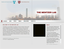 Tablet Screenshot of mentzerlab.org